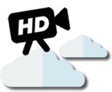 Clipart Clouds with HD camera on top